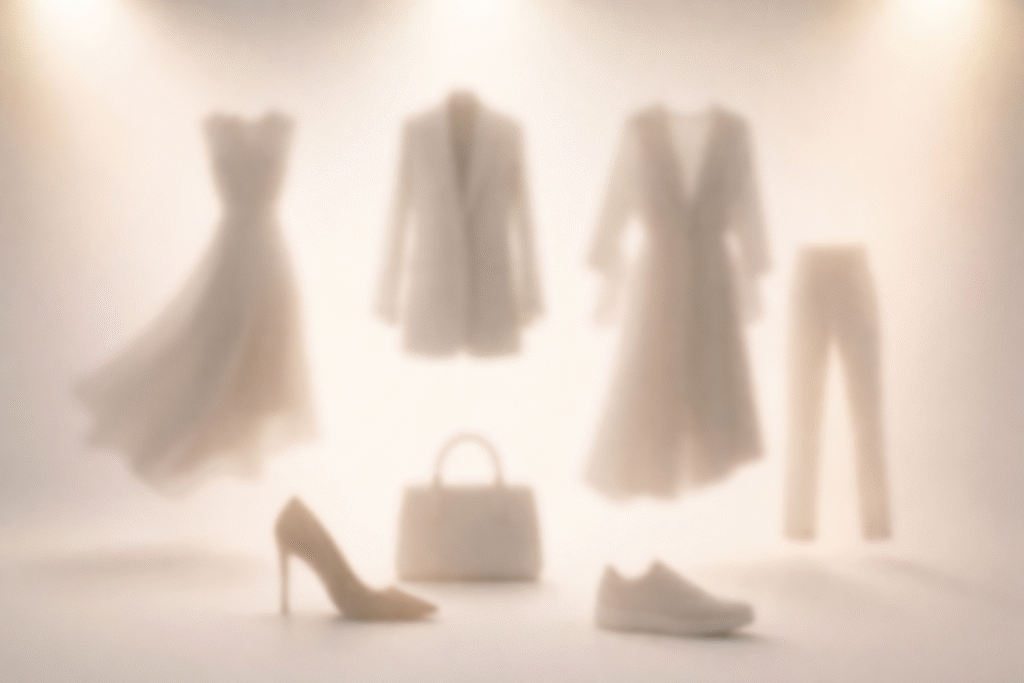 Detalle de telas y materiales utilizados en moda retail